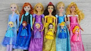 Disney Princess Doll Makeover ~ DIY Miniature Ideas for Barbie - Wig, Dress, Faceup, and More! DIY
