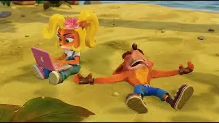 Nostalgic LoFi Beach 🎶 Chillin wit Crash and Coco Bandicoot 🥭 [Nostalgia Days Visualizer]