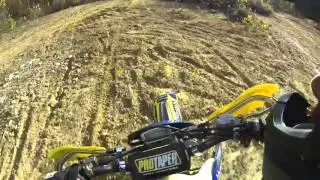 HUSQVARNA TE 450 CRASHES  GO PRO