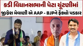 Kadi વિધાનસભાની પેટા ચૂંટણીમાં Jignesh Mevani એ AAP - BJPને ફેંક્યો પડકાર