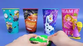 குழந்தைகள் கார்ட்டூன் கோப்பையில் பொம்மைகள் | toys are hidden in the cartoon cup Kids | toys