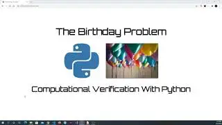 Probability and Python: The Birthday Problem