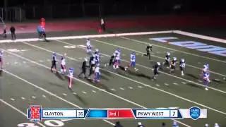 Clayton #23 Terry Henderson 20 yard TD run
