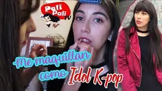 Me maquillan como Idol Coreana! Make up K-pop - Sunmi Gashina | Pali Pali TV