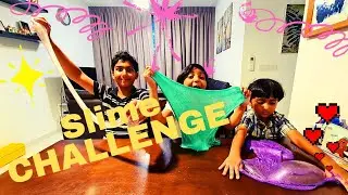 Slime challenge, glitter glue vs metallic glue  #slime #challenge #glitterglue #clearglue