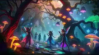 🎧 Dancing with Elves: Surreal Fantasy Rave | EDM Techno in an Enchanted Forest 🌲✨