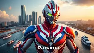 AI Made Ultraman for Each Country
