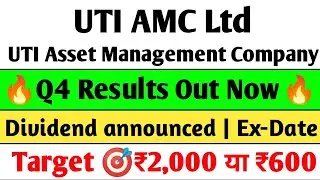 UTI AMC Q4 Results 2025 | UTI AMC Results today, UTI Asset management share latest news, #utiamc