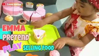 FUNNY FOOD VENDOR DRAMA🍩 EMMA PRETEND PLAY FOOD TOY COOKING & SELLING