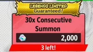 New LF Guaranteed 30x Characters Multi Summon!!!-Dragon Ball Legends 