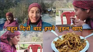 बहुत दिनों बाद हमने नूडल खाएं #viral #food #youtubevideo #vlog 