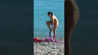 Nice France: Relaxing 4K Walk Along the Sandy Coast