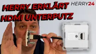 Herry24 erkl&auml;rt: 1 fach HDMI Steckdose f&uuml;r Unterputz Wandeinbau (Mutlusan Candela Serie)