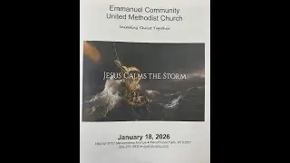 January 18 2026 10 am  Service - Emmanuel Community UMC