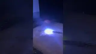 Blue star composition ground test #fireworks #diy #pyro