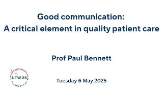 Good communication - A critical element in quality patient care