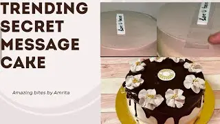 Trending Secret Message Cake Tutorial || Hidden Message cake