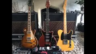 Testing the KAT Brian May treble booster classic with a selection of guitars