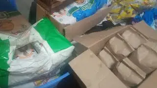Sharing food donations for Easter holiday to church community families #charity