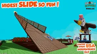 Seluncuran Tertinggi di Grow a Garden + Update Event Hari kemerdekaan America | Roblox