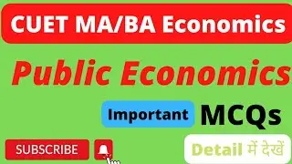CUET MA/BA Economics 
