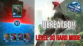 Beating the LEVEL 30 Mutadon Boss in HARD MODE | Jurassic World Alive Isle of Trials