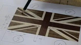 Union Jack end grain cutting board (version for woodworkers)