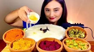 ASMR EATING DIFFERENT TYPES OF BHARTA | NO TALKING| UZZU EATS
