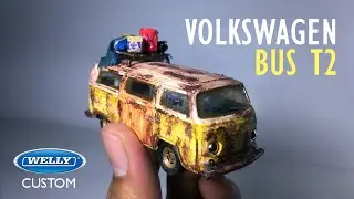 Volkswagen Bus T2 Rusty - Welly Custom