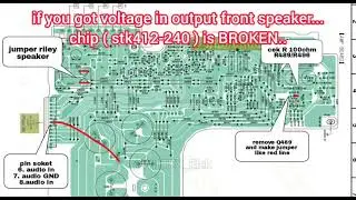 sony audio modified,STK412-240 Sony HCD-RV55 board amplifier hack, pdf image editing version