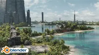 Scarif Environment - FULL 3D CGI (BLENDER, NUKE)