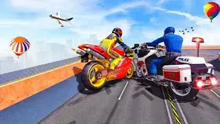 Police Bike Mega Ramp Impossible Bike Stunt game 🚨👮&zwj;♂️🏍️ | YouTube Gaming