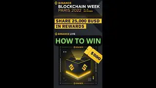 Claim BUSD for FREE || Binance Blockchain Week Paris 2022