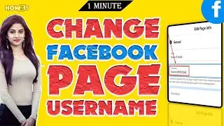 How to change Facebook page username 2024 | Skill Wave