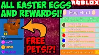 HOW TO GET ALL OF THE EASTER EGGS!! (Bubble Gum Simulator Roblox)