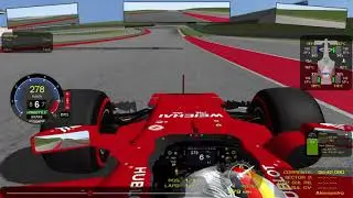 Onboard Lap Vettel Austin rfactor F1 2017+Download+Track
