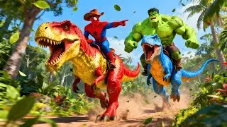 SPIDER-MAN Wins The Magic Giant Dinosaurs Racing Championship | Epic GTA 5 Challenge Funny Games