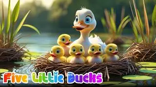 Five Little Ducks | Fun Learning Nursery Rhymes for Kids