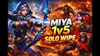 MIYA 1v5 SOLO WIPE 😱🔥 | Enemies Had No Chance!