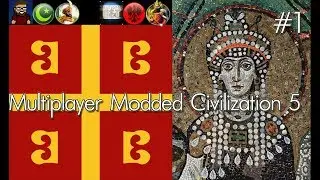 Part 1 - Modded Civilization 5 Multiplayer - Let's Play Civilization 5 Gameplay