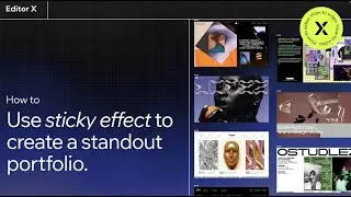 How To Use Sticky Effect To Create A Standout Portfolio | Editor X