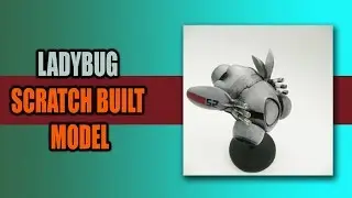 Ladybug: sci fi scout drone scratch built model