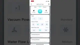 yeedi vac 2 pro&mdash;&mdash; Set the cleaning sequence