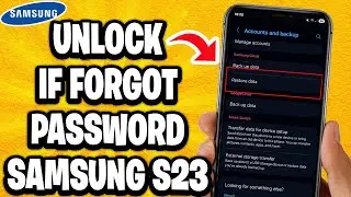 Как разблокировать телефон Samsung S23 (забыли пароль?)