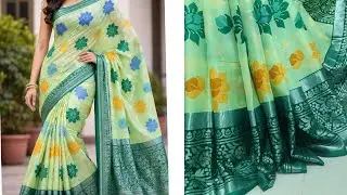 #680 #chiffon floral digital print saree 🪷 #shorts #trending #viral 
