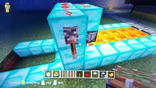 Minecraft - How To Make A Lava Flow System With Pistons - Xbox 360