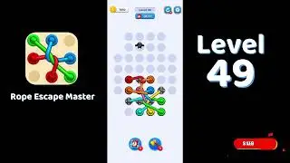 Rope Escape Master Level 49 Walkthrough 🧩 | Untangle Knots Puzzle Game | Solutionguruji