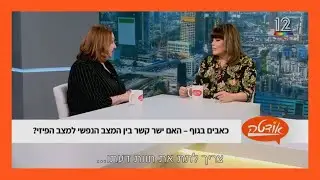 יונה ליאור -אצל אודטה- מבצעת בשידור חי אבחון אירידיולוגי לצופה עם כאבים