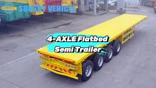 4-AXLE Flatbed Semi Trailer to Mali
