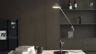 Adjustable Black Office Task Lamp &ndash; Focused Light, Sleek Productivity